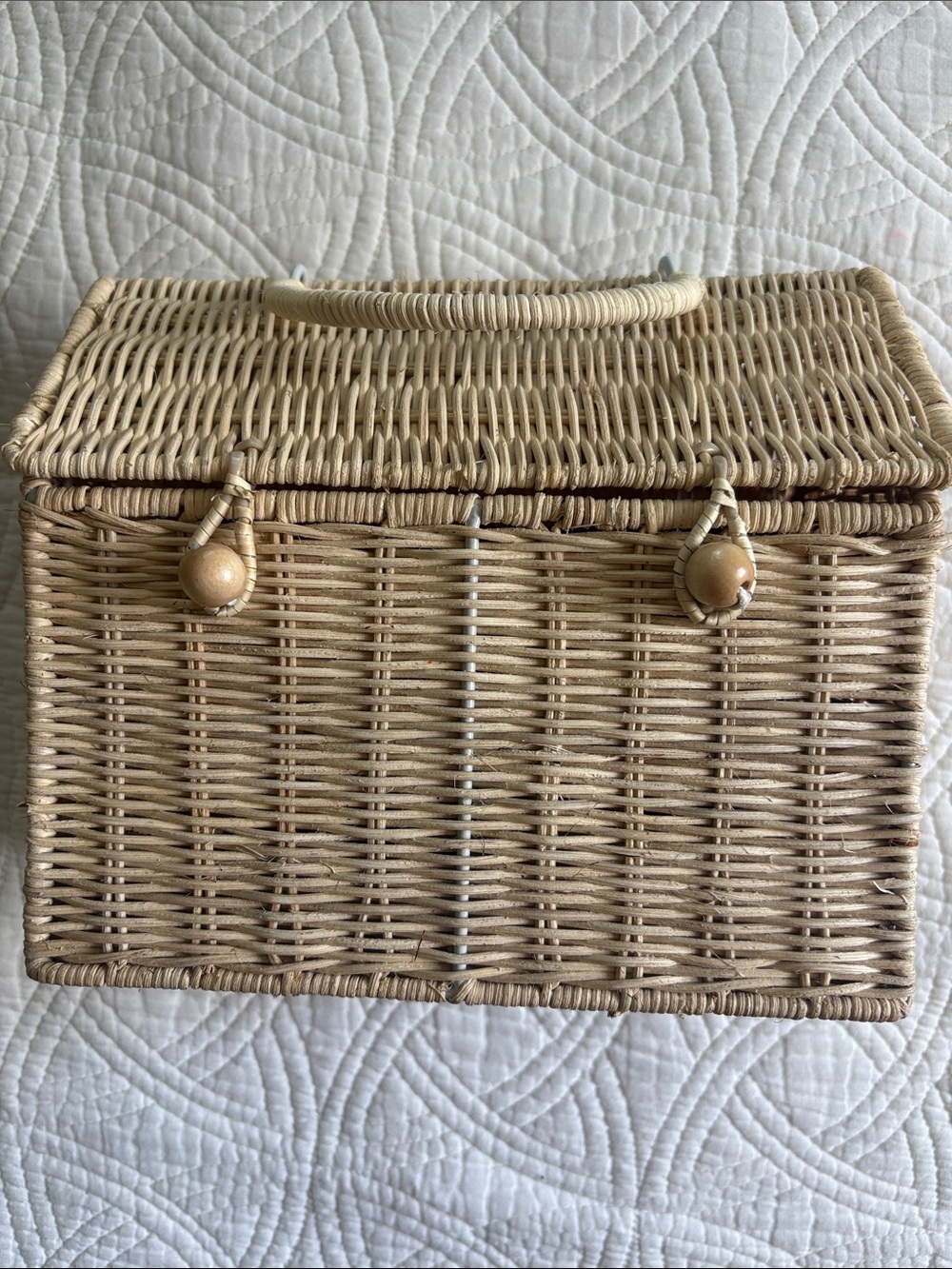 Rattan Handbag Straw Casa Clutch - Picture 3 of 4
